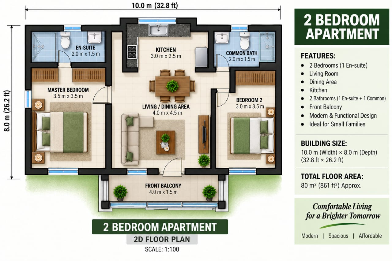 The 2-Bedroom Apartment — additional view